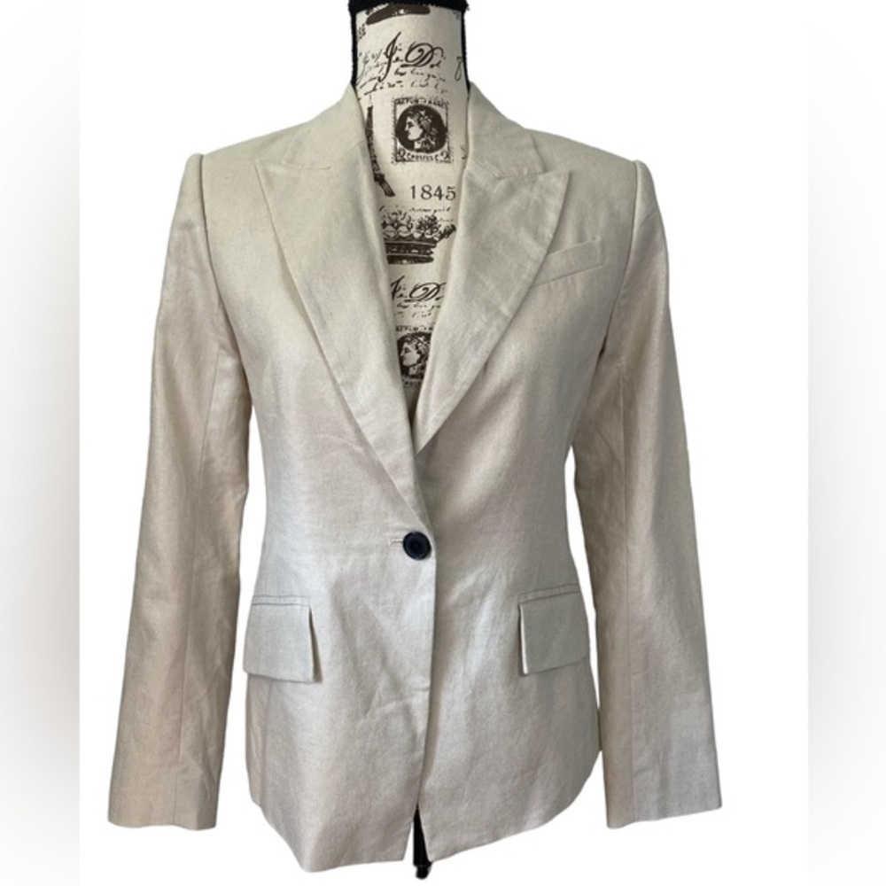 Derek Lam 10 Crosby Suit Jacket Blazer White Peal Size 2